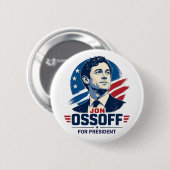 Jon Ossoff für Präsident 2028   Button (Vorne & Hinten)