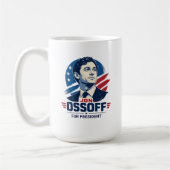 Jon Ossoff für Präsident 2028 Kaffeetasse (Links)