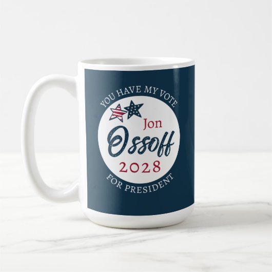Jon Ossoff für Präsident 2028  Kaffeetasse (Links)
