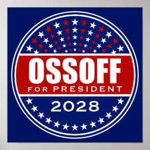 Jon Ossoff für Präsident 2028 Poster