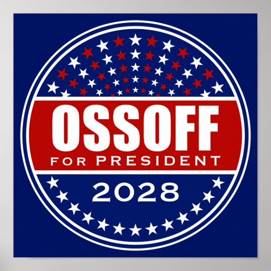 Jon Ossoff für Präsident 2028 Poster (Vorne)