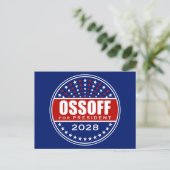 Jon Ossoff für Präsident 2028 Postkarte (Stehend Vorderseite)