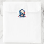 Jon Ossoff für Präsident 2028 Runder Aufkleber (Tasche)