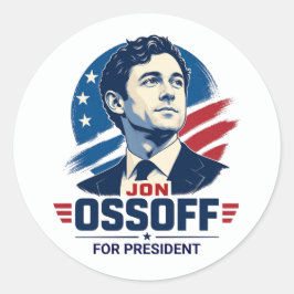 Jon Ossoff für Präsident 2028 Runder Aufkleber
