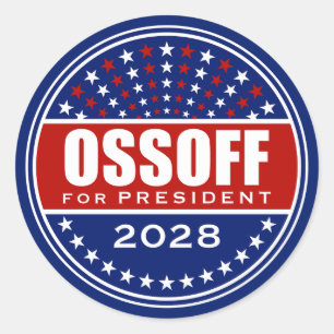 Jon Ossoff für Präsident 2028 Runder Aufkleber