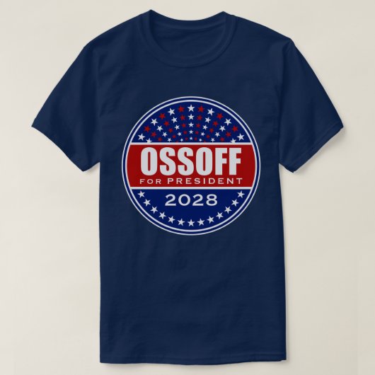 Jon Ossoff für Präsident 2028 T-Shirt (Design vorne)