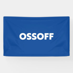 Jon Ossoff Georgia Senat Absturz blau weiß Banner