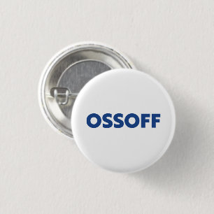 Jon Ossoff Georgia Senat Absturz blau weiß Button