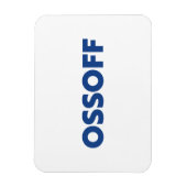 Jon Ossoff Georgia Senat Absturz blau weiß Magnet (Vertikal)