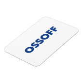Jon Ossoff Georgia Senat Absturz blau weiß Magnet (Linke Seite)