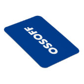 Jon Ossoff Georgia Senat Absturz blau weiß Magnet (Rechte Seite)