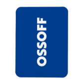 Jon Ossoff Georgia Senat Absturz blau weiß Magnet (Vertikal)