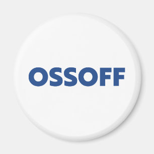 Jon Ossoff Georgia Senat Absturz blau weiß Magnet