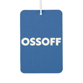 Jon Ossoff Georgia Senat Absturz blaues weißes Aut Autolufterfrischer