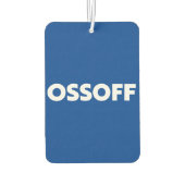 Jon Ossoff Georgia Senat Absturz blaues weißes Aut Autolufterfrischer (Rückseite)