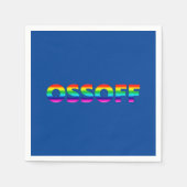 Jon Ossoff Georgia Senat-Runoff blaues Schuldpapie Serviette (Vorderseite)