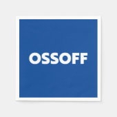 Jon Ossoff Georgia Senat runoff Blue White Paper Serviette (Vorderseite)