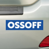 Jon Ossoff Georgia Senat Runoff Blue White Stoßfän Autoaufkleber (Auf Auto)