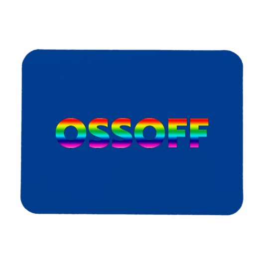 Jon Ossoff Georgia Senat Runoff Stolz blau Magnet (Horizontal)