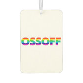 Jon Ossoff Georgia Senat Runoff Stolz lgbtq lgbt Autolufterfrischer (Rückseite)