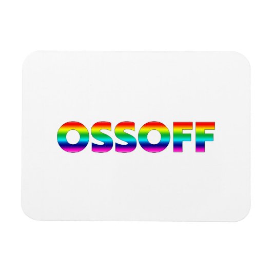 Jon Ossoff Georgia Senat Runoff Stolz lgbtq lgbt Magnet (Horizontal)
