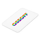 Jon Ossoff Georgia Senat Runoff Stolz lgbtq lgbt Magnet (Linke Seite)