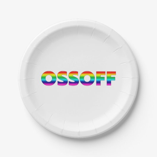 Jon Ossoff Georgia Senat Runoff Stolz lgbtq lgbt Pappteller (Vorderseite)