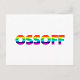 Jon Ossoff Georgia Senat Runoff Stolz lgbtq lgbt Postkarte