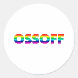 Jon Ossoff Georgia Senat Runoff Stolz lgbtq lgbt Runder Aufkleber