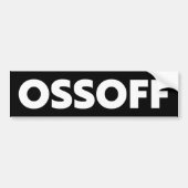 Jon Ossoff Georgia Senat Start Schwarz-weißen Auto Autoaufkleber (Vorne)