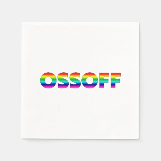 Jon Ossoff Georgia Senatszeitung Serviette (Vorderseite)