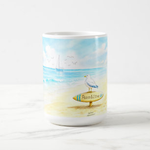 Jon Seagull - Frieden & Liebe Kaffeetasse