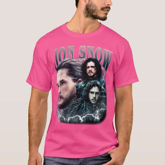 Jon Snow Vintag Style T-Shirt (Vorderseite)