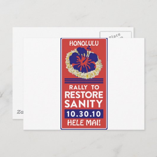 Jon Stewart Lei Postkarte (Vorne/Hinten)