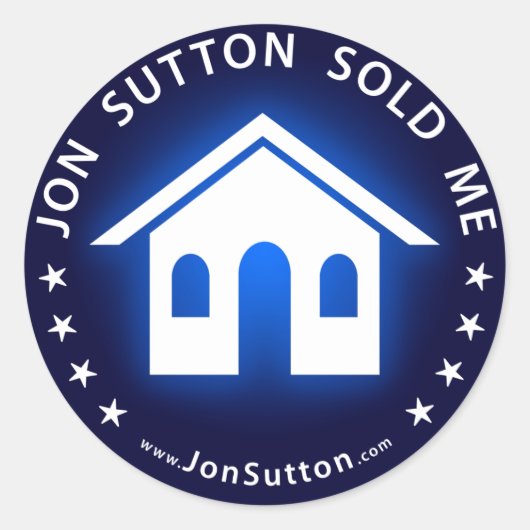 Jon Sutton Sold Me Runder Aufkleber (Vorderseite)