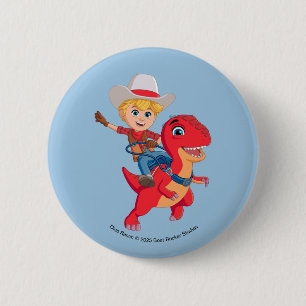 Jon und Blitz   Dino Ranch Button