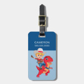 Jon und Blitz | Dino Ranch Gepäckanhänger (Vorderseite vertikal)