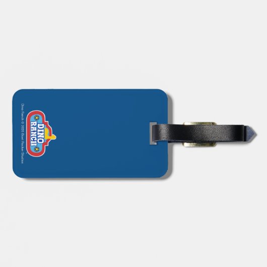 Jon und Blitz | Dino Ranch Gepäckanhänger (Rückseite horizontal)