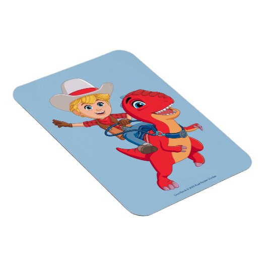 Jon und Blitz | Dino Ranch Magnet (Rechte Seite)