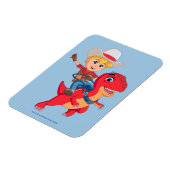 Jon und Blitz | Dino Ranch Magnet (Linke Seite)