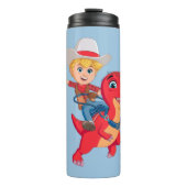 Jon und Blitz | Dino Ranch Thermosbecher (Vorderseite)