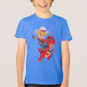 Jon und Blitz | Dino Ranch Tri-Blend Shirt (Vorderseite)