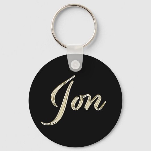 Jon whitegold Button tastger Schlüsselanhänger (Vorderseite)