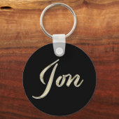 Jon whitegold Button tastger Schlüsselanhänger (Vorderseite)