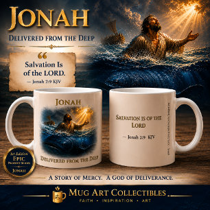 Jona aus der Tiefe errettet Kaffee Kaffeetasse