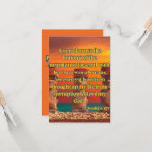 Jonah 2:6 KJV Bible Verse Pic Gruß Karte (Vorderseite/Rückseite Beispiel)