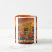 Jonah 2:6 KJV Bible Verse Pic Two-Tone Tasse (Zentrum)