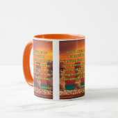 Jonah 2:6 KJV Bible Verse Pic Two-Tone Tasse (Vorderseite Links)