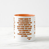 Jonah 2:6 KJV Bible Verse Two-Tone Tasse (Zentrum)