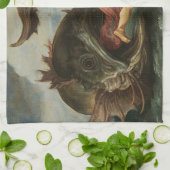 "Jonah and the Whale" Handtuch (Gefaltet)